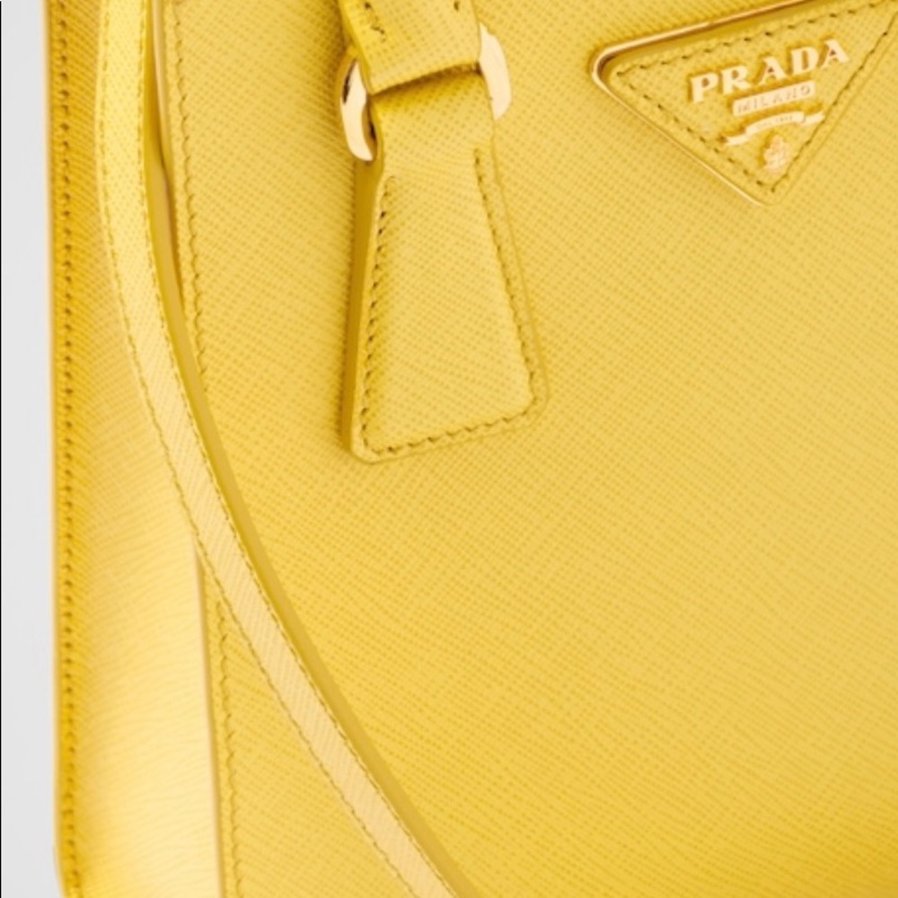 NWT Prada Saffiano Sunny Yellow Mini Tote - Picture 5 of 12